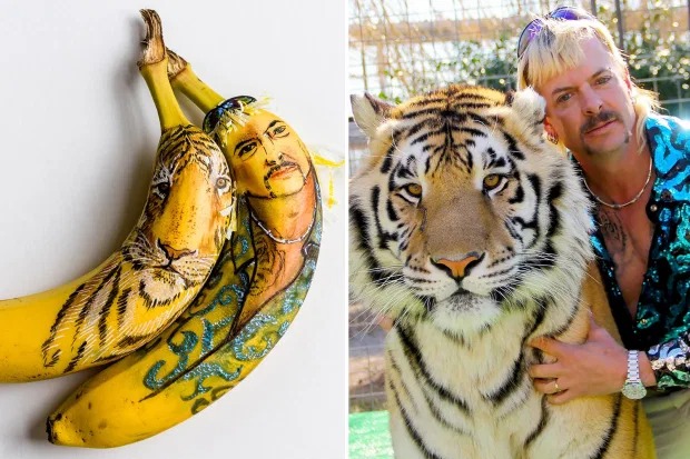 Фотография: Талантливая художница вырезает портреты знаменитостей на… бананах №2 - BigPicture.ru
