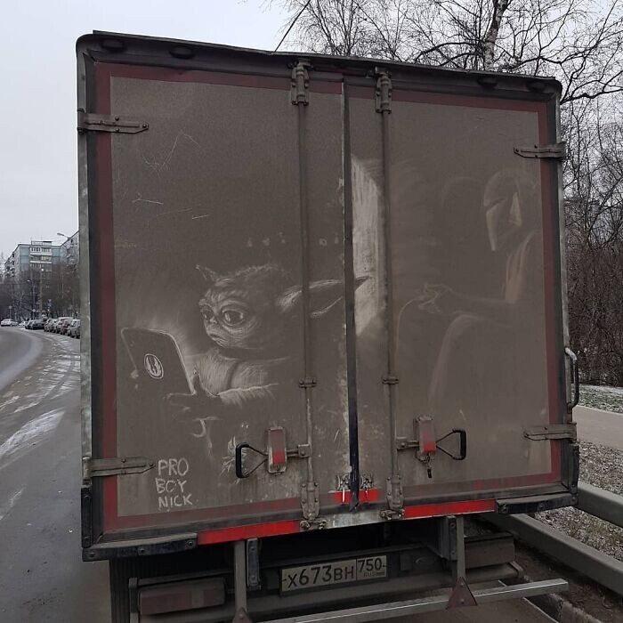 Фотография: 35 крутых рисунков на грязных грузовиках от художника Никиты Голубева ака Pro Boy Nick №2 - BigPicture.ru