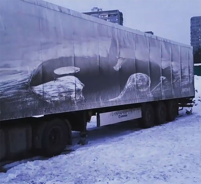 Фотография: 35 крутых рисунков на грязных грузовиках от художника Никиты Голубева ака Pro Boy Nick №13 - BigPicture.ru
