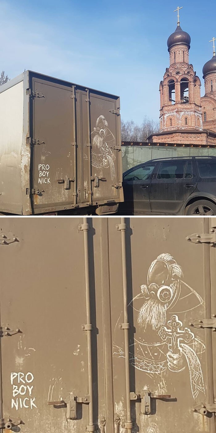 Фотография: 35 крутых рисунков на грязных грузовиках от художника Никиты Голубева ака Pro Boy Nick №35 - BigPicture.ru