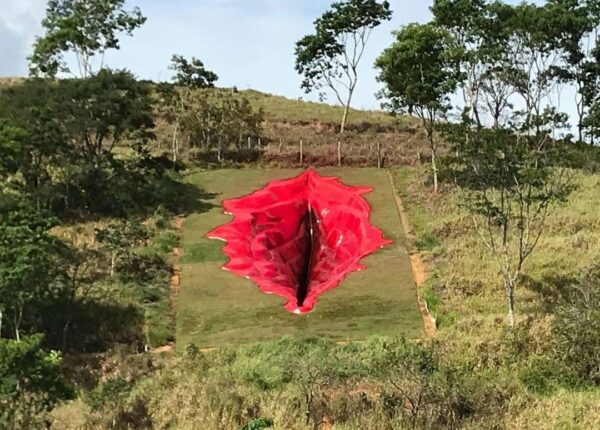 В Бразилии установили 33-метровую вагину, скандальный арт-объект глубиной 6 метров