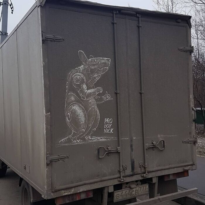Фотография: 35 крутых рисунков на грязных грузовиках от художника Никиты Голубева ака Pro Boy Nick №25 - BigPicture.ru