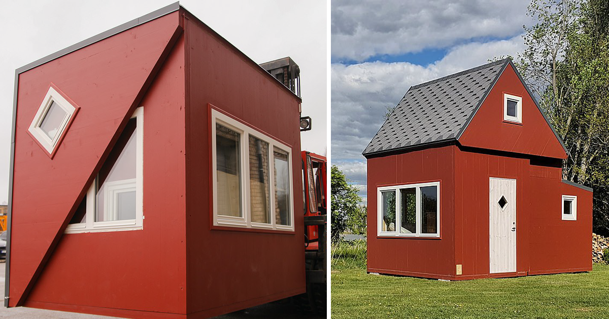 Фотография: Складные дома-оригами: оригинальное жилище от латвийского стартапа №1 - BigPicture.ru