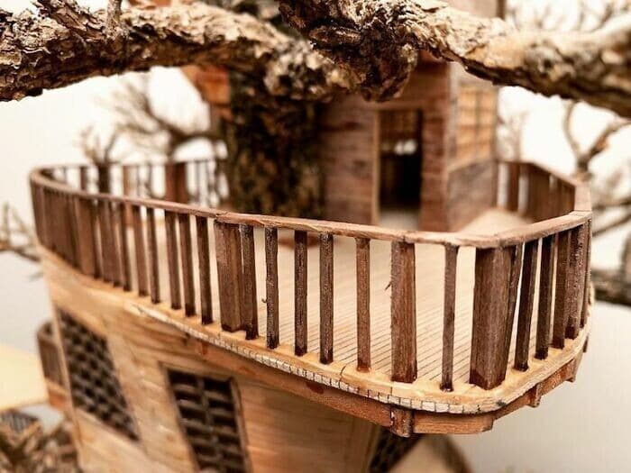 Фотография: Крохотные домики на деревьях бонсай от умельца Дейва Крика №17 - BigPicture.ru