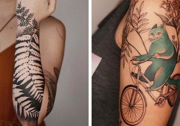 20 хипповских татуировок от тату-художницы Dzo Lamka из Польши