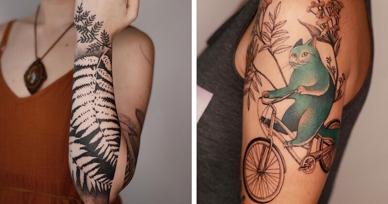 Фотография: 20 хипповских татуировок от тату-художницы Dzo Lamka из Польши №1 - BigPicture.ru