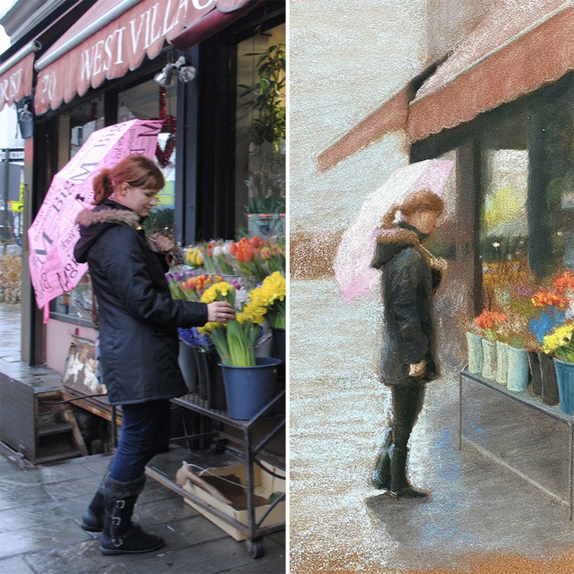 Фотография: 15 атмосферных рисунков жителей Нью-Йорка от россиянки Оли Ник №3 - BigPicture.ru
