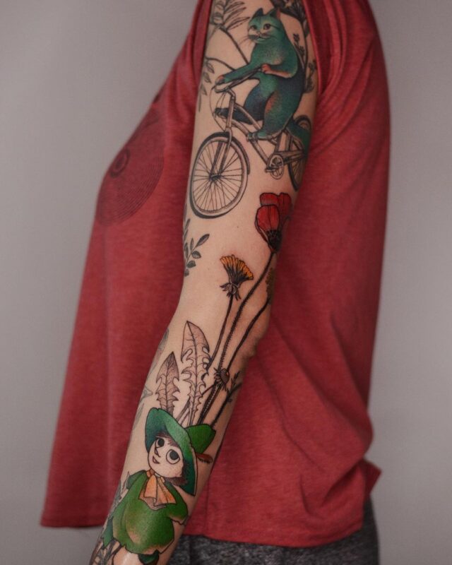 Фотография: 20 хипповских татуировок от тату-художницы Dzo Lamka из Польши №2 - BigPicture.ru
