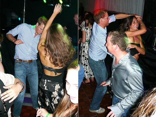 Принц Уильям и Кейт Миддлтон танцуют клуб Лондон вечеринка