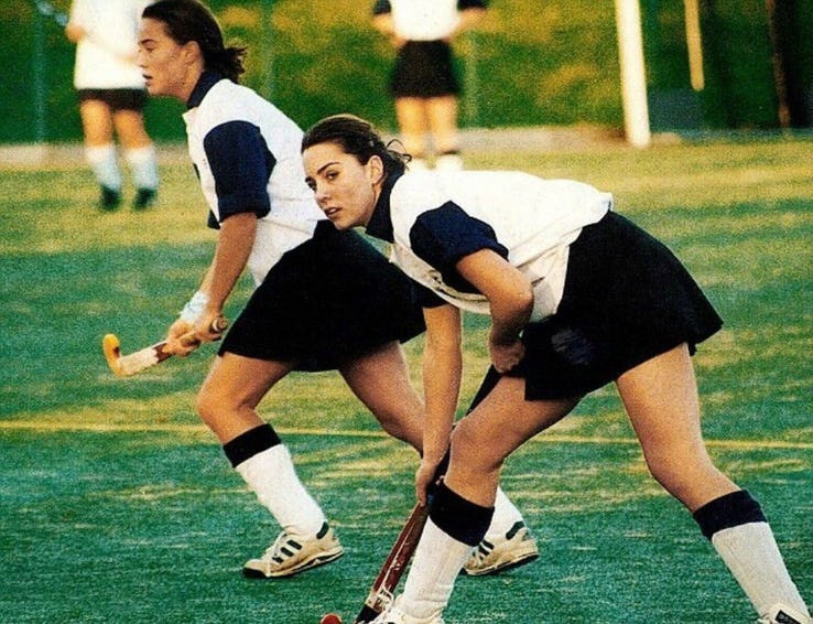 Кейт Миддлтон спорт хоккей университетская команда атлетка