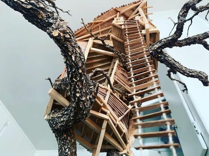 Фотография: Крохотные домики на деревьях бонсай от умельца Дейва Крика №18 - BigPicture.ru