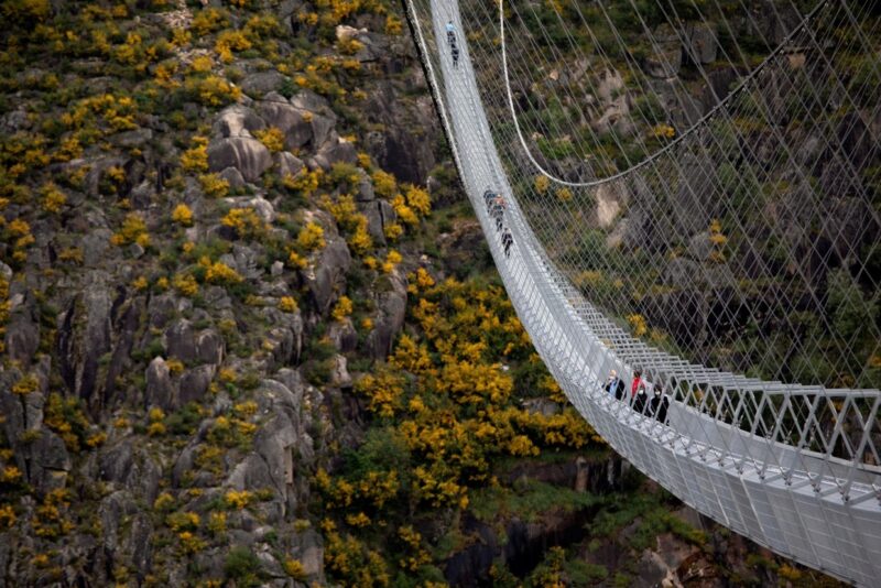 Фотография: 10 минут над пропастью: в Португалии открыли самый длинный подвесной мост №7 - BigPicture.ru