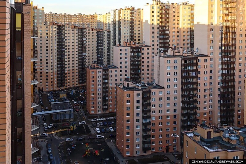 Фотография: 35 подъездов, 3708 квартир: как выглядит человейник-гигант в Санкт-Петербурге №11 - BigPicture.ru