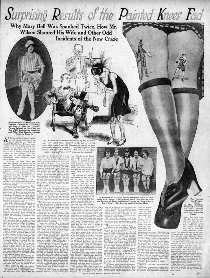 Фотография: Раскрашенные колени – забытый модный тренд 1920-х годов №5 - BigPicture.ru