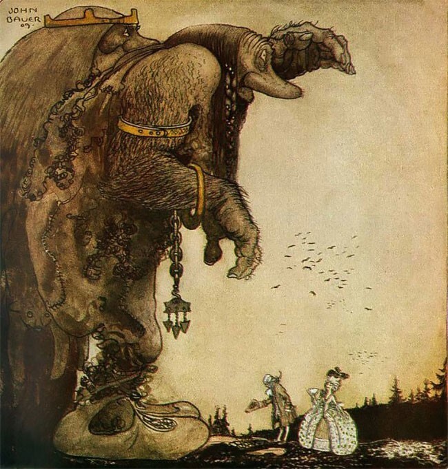 Фотография: 40 сказочных иллюстраций столетней давности от волшебника Йона Бауэра №7 - BigPicture.ru