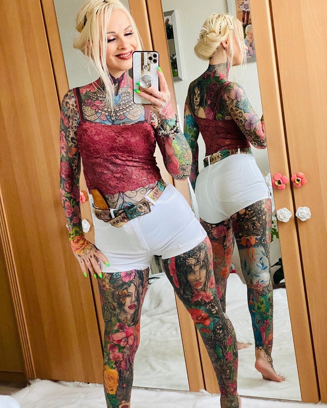 Фотография: Горячая бабушка в татуировках восхищает откровенными фото №8 - BigPicture.ru
