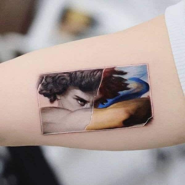 Фотография: Татуировки Хакана Адика, сочетающие в себе знаменитые картины и персонажей поп-культуры №17 - BigPicture.ru