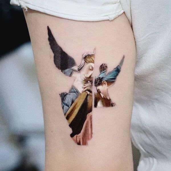 Фотография: Татуировки Хакана Адика, сочетающие в себе знаменитые картины и персонажей поп-культуры №9 - BigPicture.ru