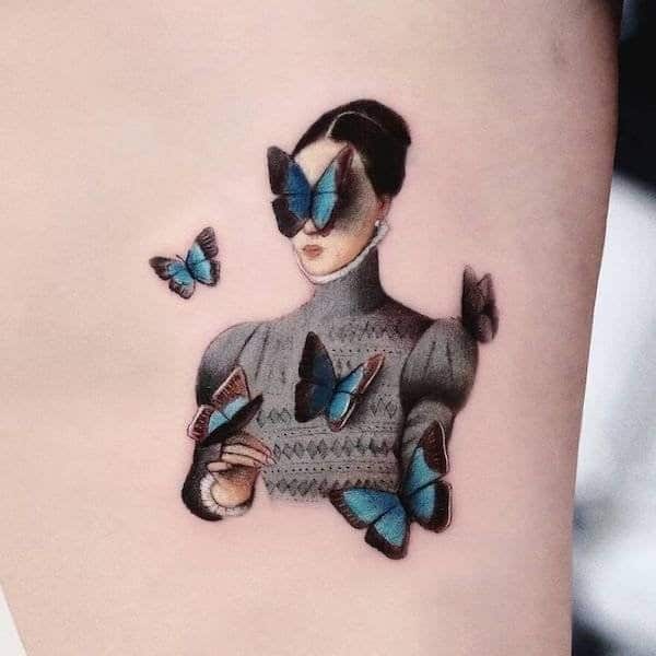 Фотография: Татуировки Хакана Адика, сочетающие в себе знаменитые картины и персонажей поп-культуры №5 - BigPicture.ru