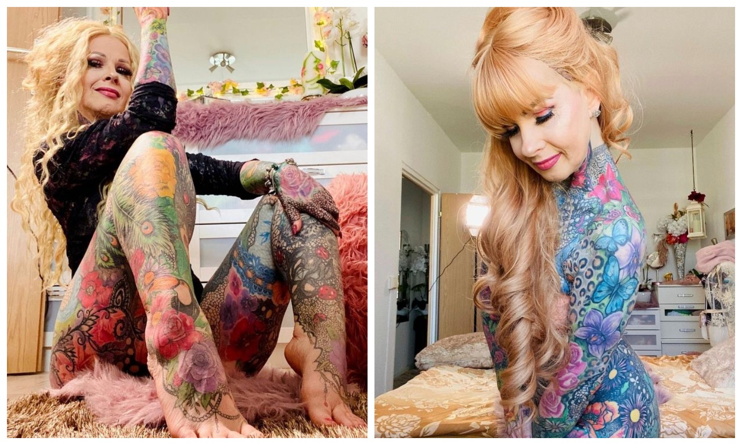 Фотография: Горячая бабушка в татуировках восхищает откровенными фото №1 - BigPicture.ru