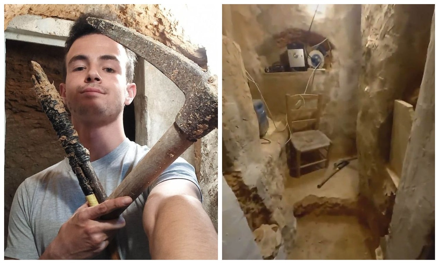 Фотография: Ушел в подполье: парень из Испании вырыл подземный дом в саду после ссоры с родителями №1 - BigPicture.ru
