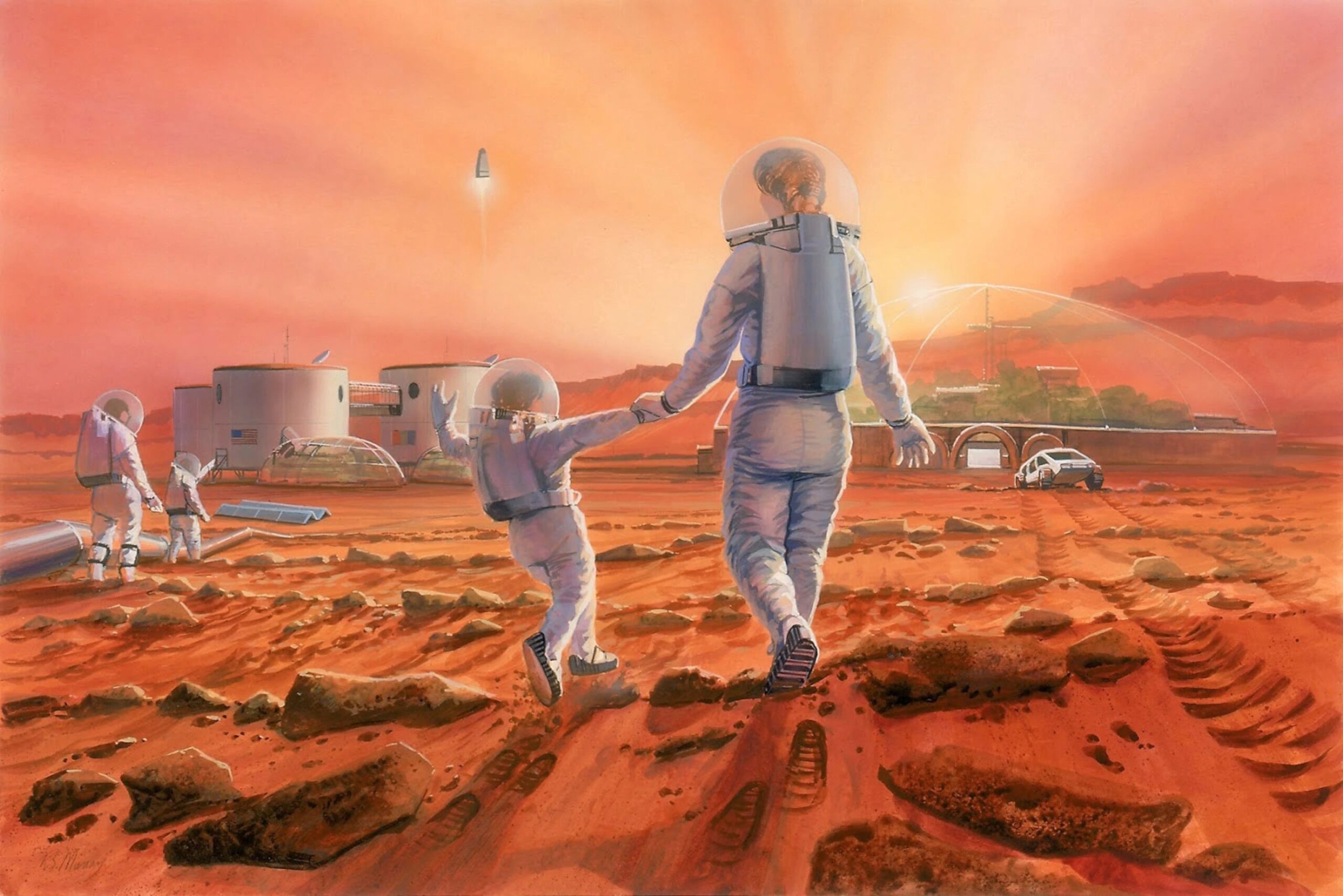 Фотография: Плодитесь и размножайтесь! Ученые выяснили, что люди смогут оставлять потомство на Марсе №1 - BigPicture.ru