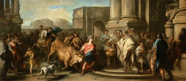 Как царь Минос оскорбил богов, и те заставили его жену родить от быка Минотавра 