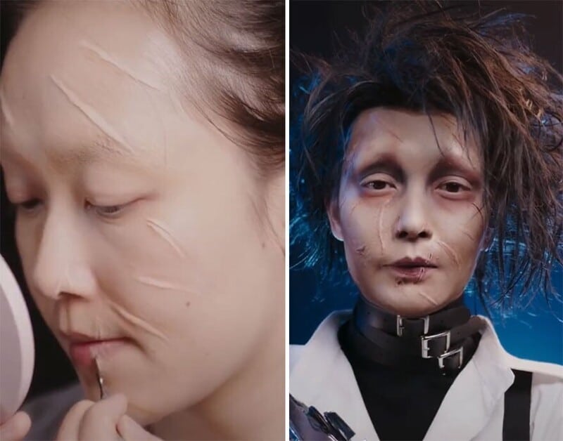 Фотография: 20 невероятных трансформаций: китаянка превращается в звезд с помощью макияжа №6 - BigPicture.ru