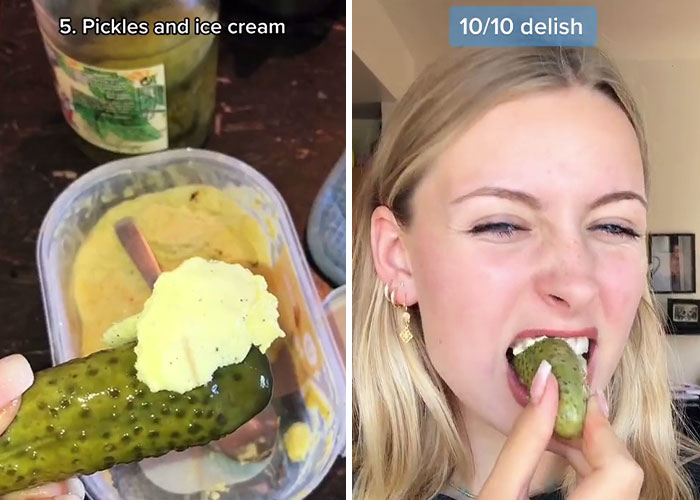 Фотография: Котлеты с мороженым, орео с лососем: девушка тестирует странные сочетания еды, которые любят беременные №9 - BigPicture.ru