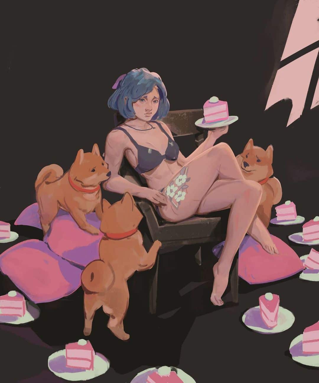 Милые девушки из сказок от московского художника Николая Курганова