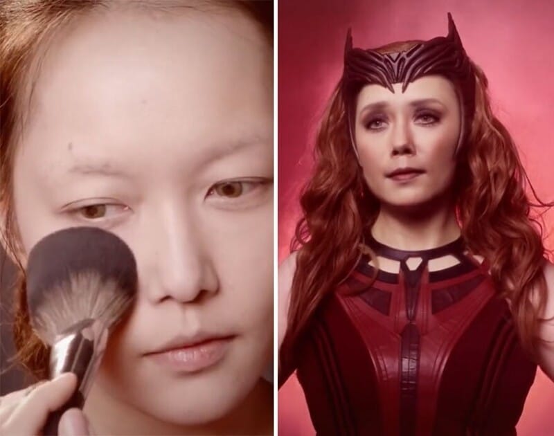 Фотография: 20 невероятных трансформаций: китаянка превращается в звезд с помощью макияжа №9 - BigPicture.ru