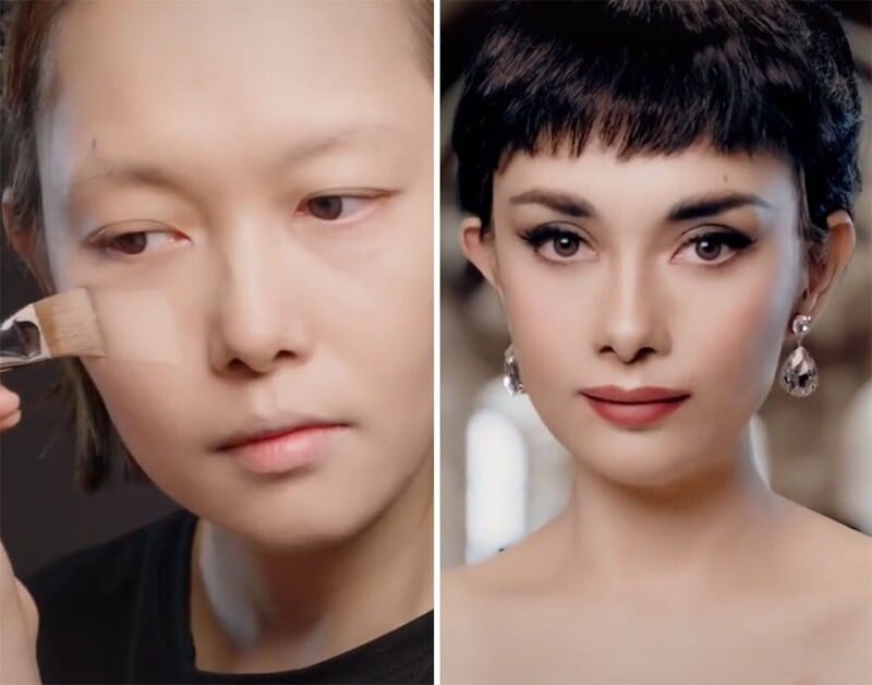 Фотография: 20 невероятных трансформаций: китаянка превращается в звезд с помощью макияжа №19 - BigPicture.ru
