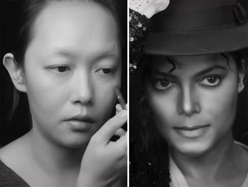 Фотография: 20 невероятных трансформаций: китаянка превращается в звезд с помощью макияжа №5 - BigPicture.ru