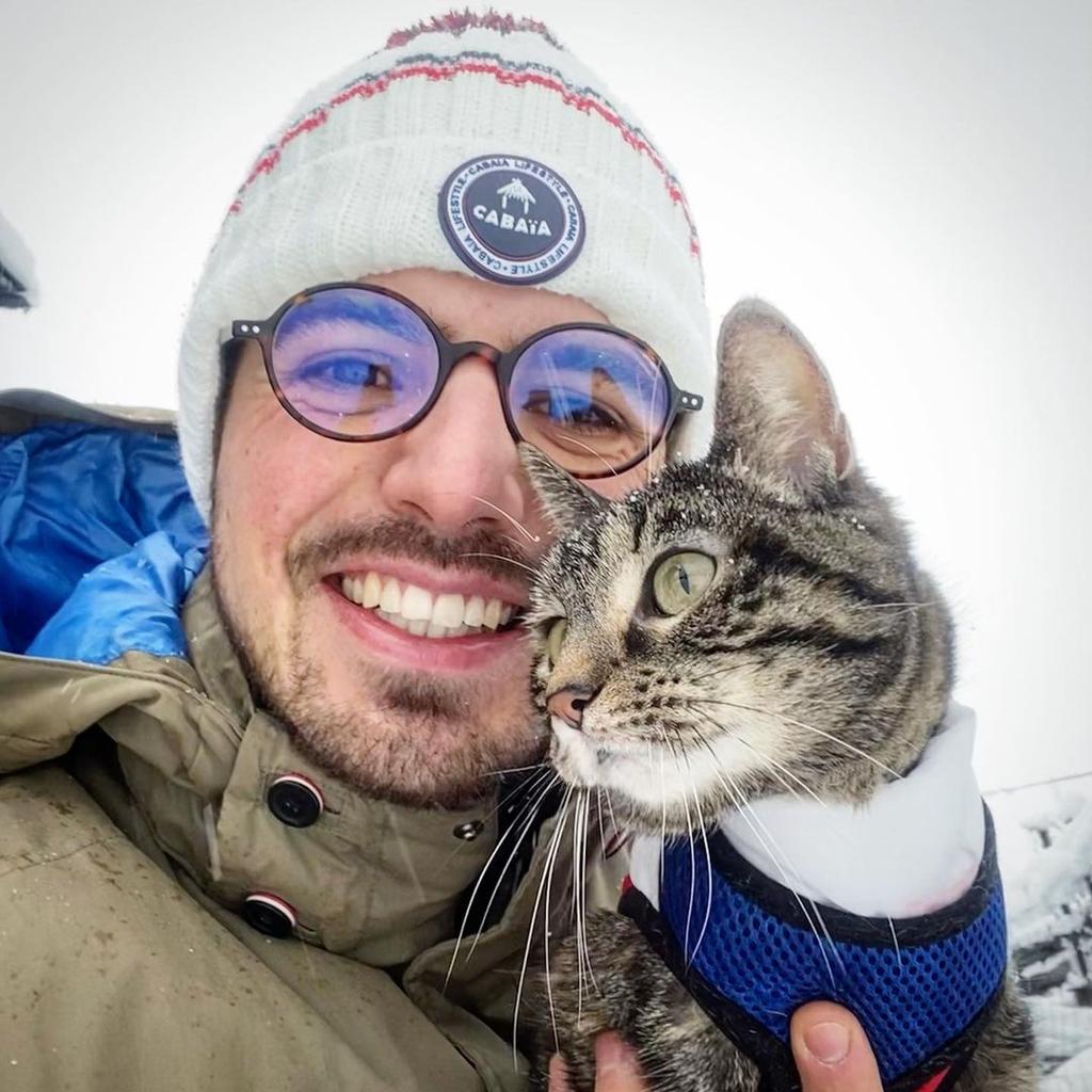 Фотография: Лыжи, серфинг, парашют: кошка из Инстаграм живет в сто раз интереснее вас №15 - BigPicture.ru