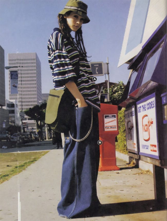 Фотография: Джинсы с широкими штанинами: странный модный тренд из 90-х, который снова возвращается №2 - BigPicture.ru