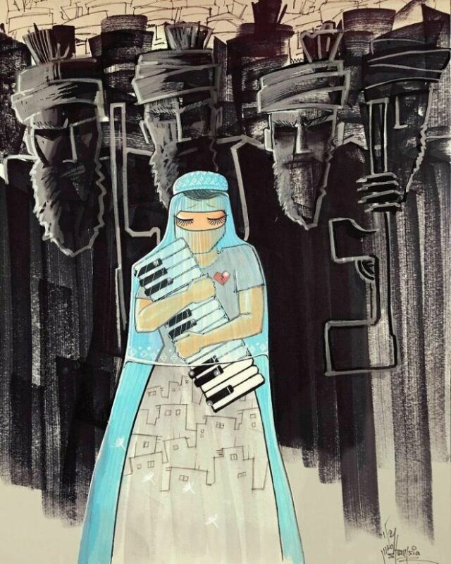 Фотография: Женщины и война: трогательные работы первой граффитистки Афганистана Шамсии Хассани №16 - BigPicture.ru