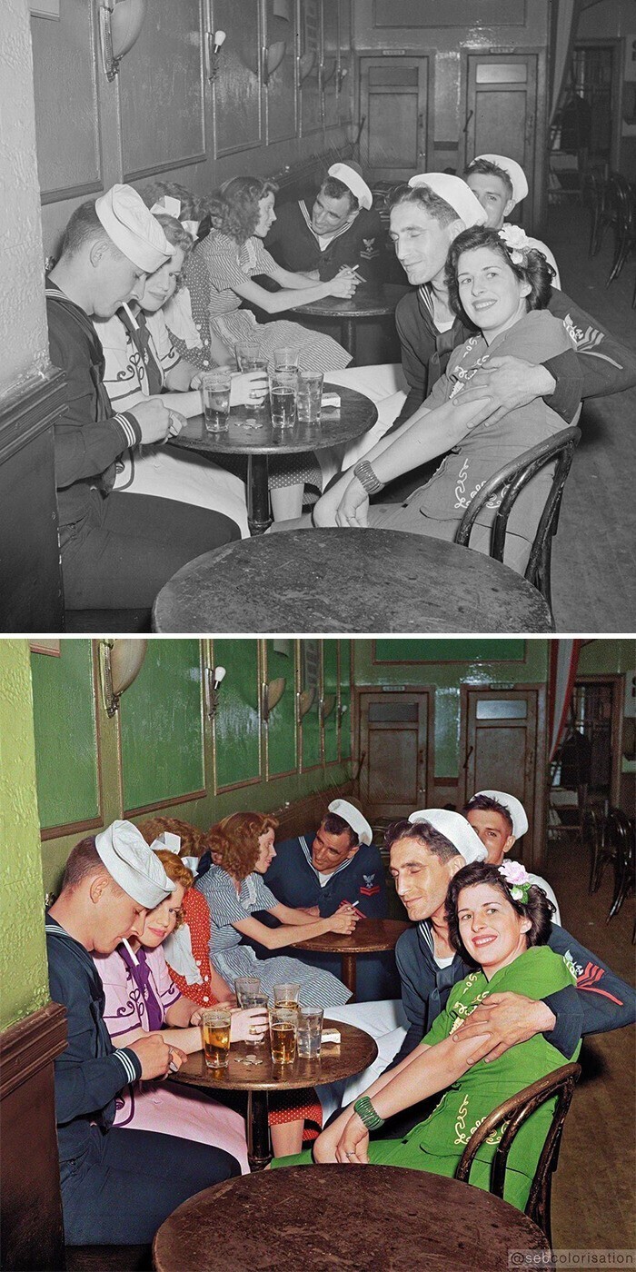 Фотография: Увидеть историю в красках: 30 раскрашенных архивных фото от Себастьяна де Оливейра №21 - BigPicture.ru