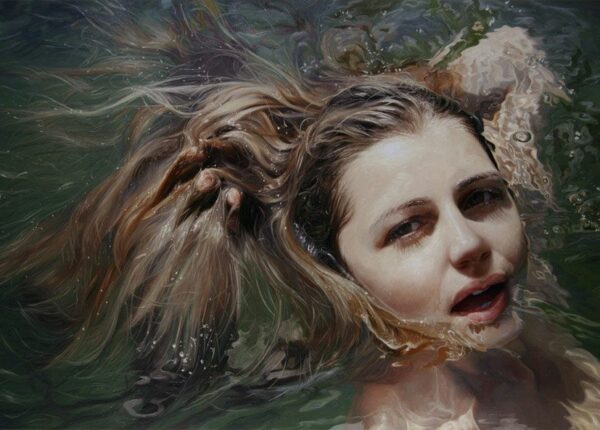 Мокрые девушки на чувственных картинах художницы Алиссы Монкс