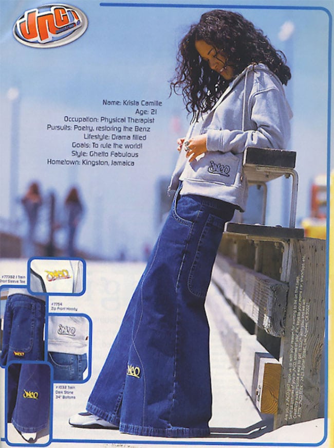 Фотография: Джинсы с широкими штанинами: странный модный тренд из 90-х, который снова возвращается №7 - BigPicture.ru