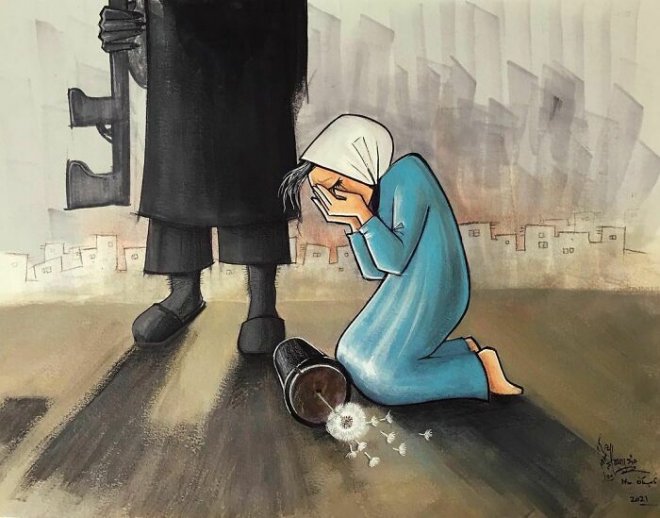 Фотография: Женщины и война: трогательные работы первой граффитистки Афганистана Шамсии Хассани №5 - BigPicture.ru
