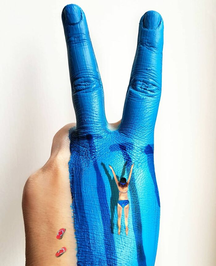Фотография: Художница использует свои руки как холст, чтобы показать потаенные миры №2 - BigPicture.ru