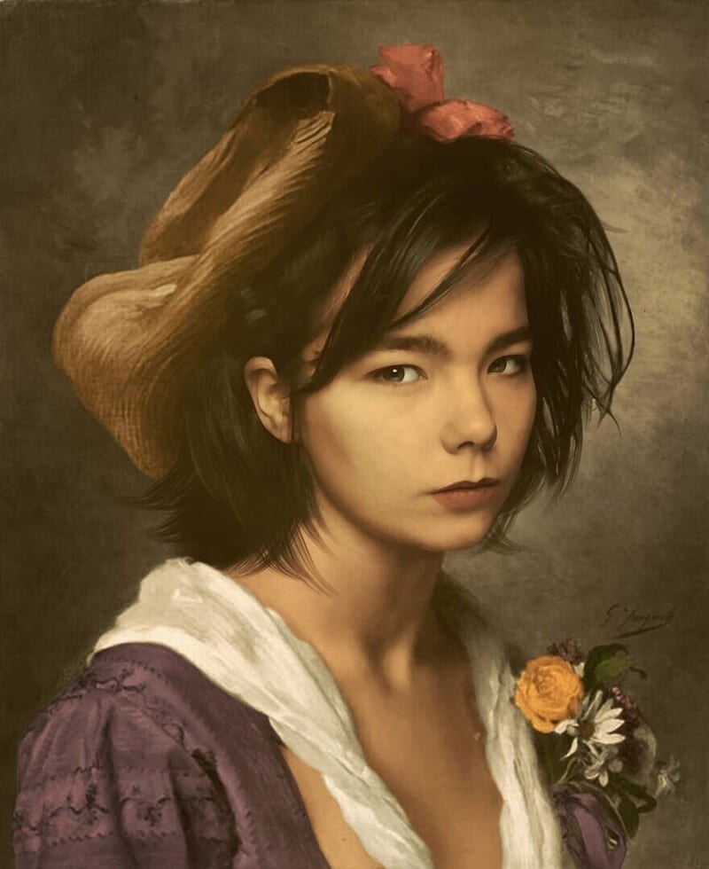 Фотография: Французский художник рисует портреты знаменитостей в классическом стиле №7 - BigPicture.ru