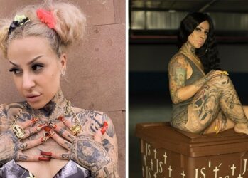 Модель из Испании сделала первое тату в 15 и решила расписать все тело с помощью мужа