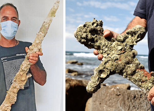 У берегов Израиля дайвер обнаружил меч крестоносца возрастом 900 лет