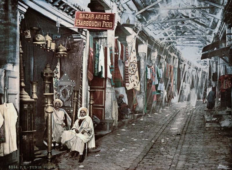 Фотография: Тунис конца 19-го века на старинных цветных открытках №2 - BigPicture.ru
