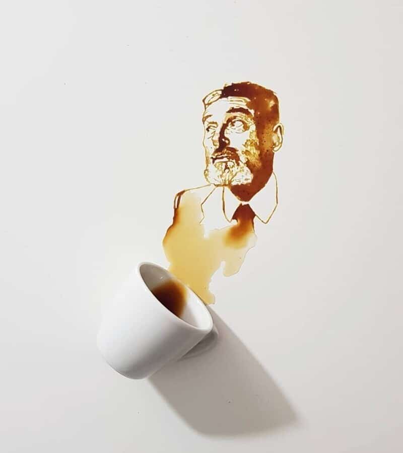 Фотография: Итальянская художница Джулия Бернарделли превратила пролитый кофе в искусство №17 - BigPicture.ru