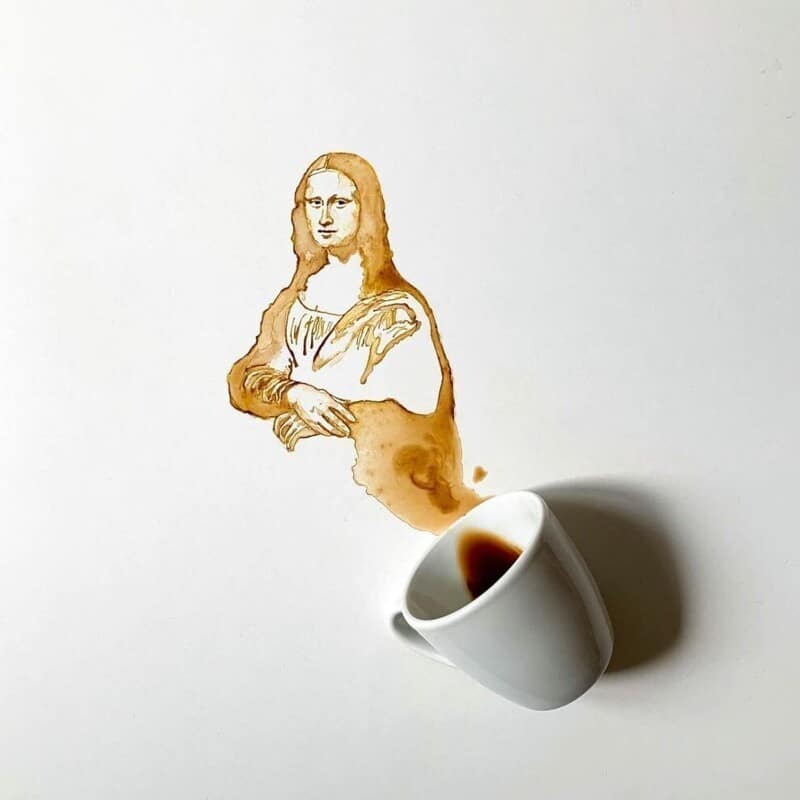 Фотография: Итальянская художница Джулия Бернарделли превратила пролитый кофе в искусство №15 - BigPicture.ru
