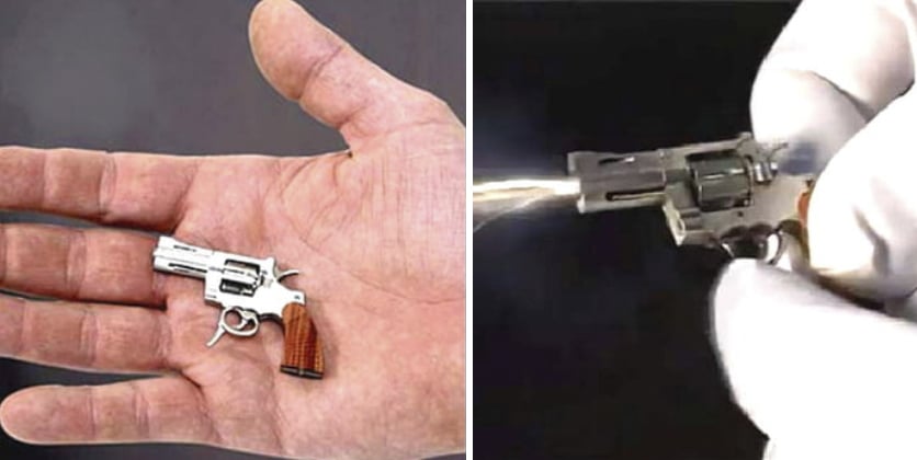 Фотография: Да, он стреляет! В Швейцарии изготовили самый миниатюрный боевой револьвер №1 - BigPicture.ru