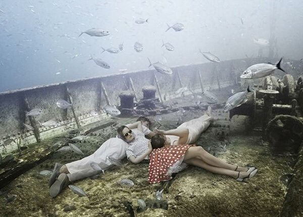 Жизнь на затонувшем корабле: подводный мир фотографа и дайвера Андреаса Франке
