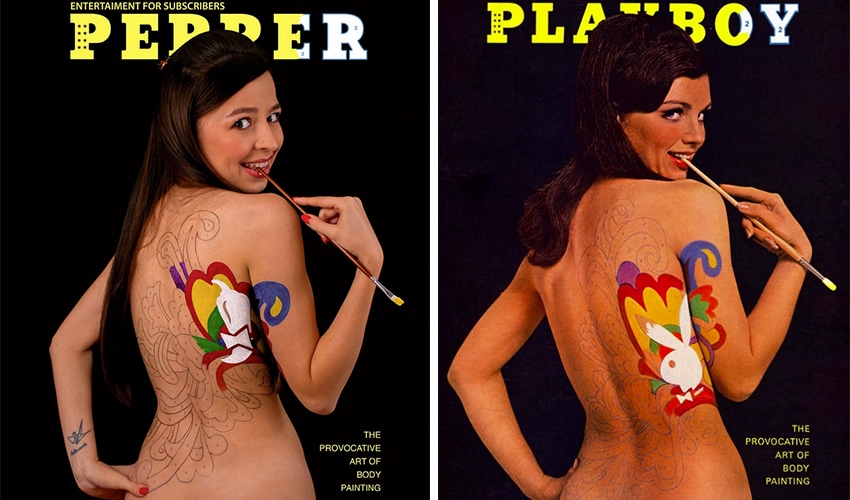 Фотография: Россиянка воссоздает горячие обложки Playboy прямо на своей кухне №8 - BigPicture.ru